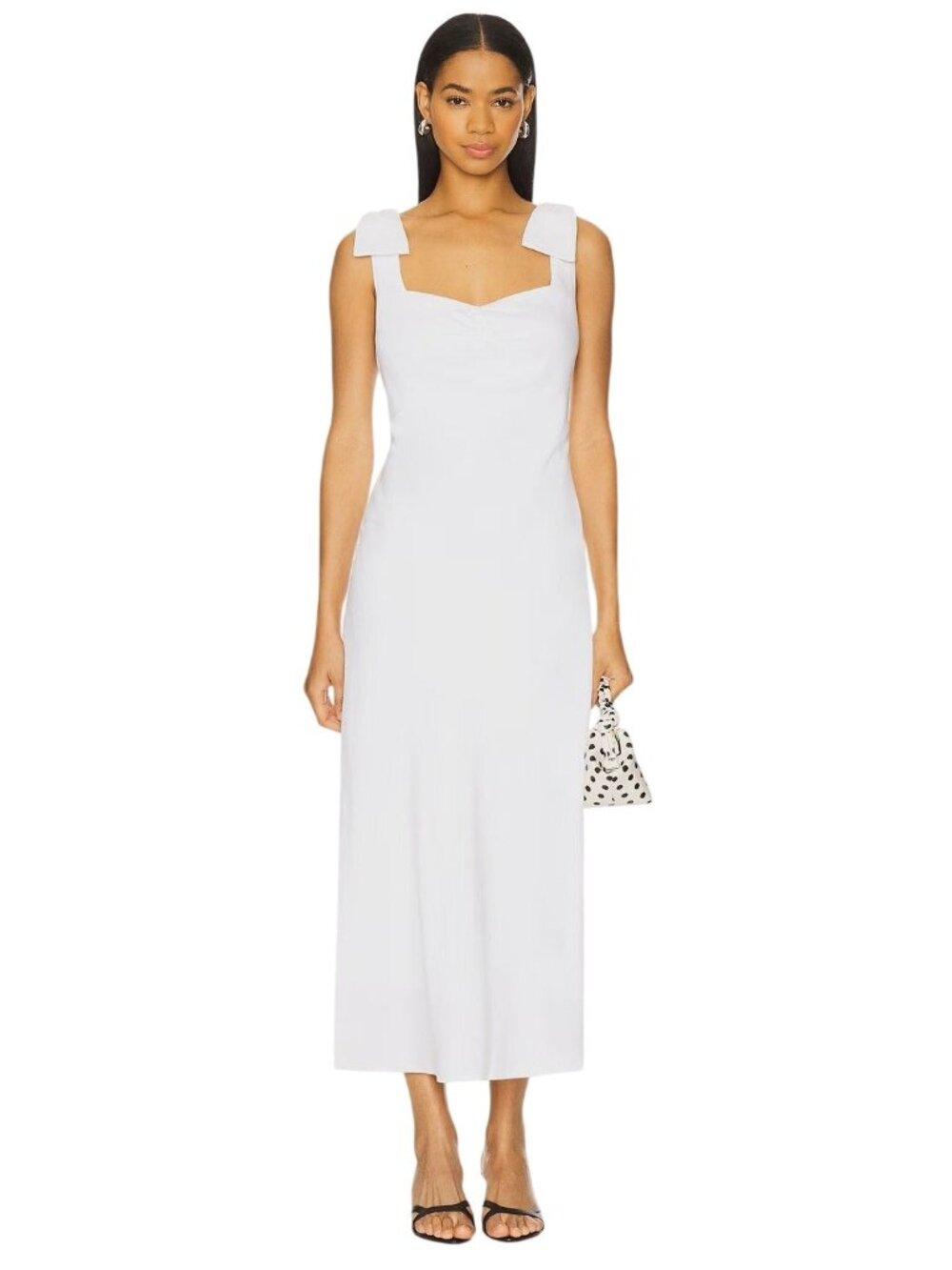 ASTR the Label Kateleya Dress in White X-Small New Womens Midi